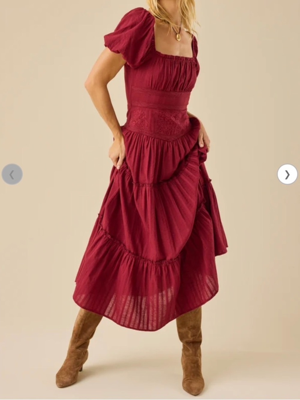 NWT Altar'd State Talla Drop Waist Maxi Dress XL